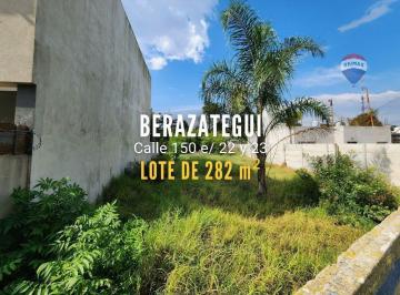 Terreno · 282m² · Lote en Venta, en Calle 150 Berazategui, de 282 m²