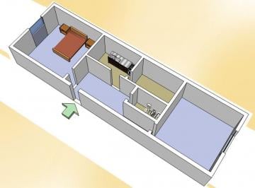 Departamento de 2 ambientes, Caballito · Departamento en Alquiler, Caballito, 2 Amb Patio, en Planta Baja, Bajas Expensas