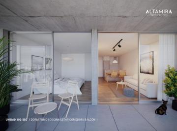 Departamento · 44m² · 2 Ambientes · Venta Apartamento 1 Dorm Tres Cruces con Terraza