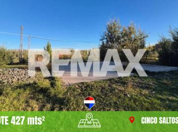 Terreno · 427m² · Lote 427 m² con Platea - Luz y Gas - Cinco Saltos