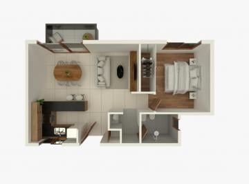Departamento · 55m² · 2 Ambientes · Departamento - La Plata
