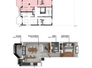 Departamento · 41m² · 2 Ambientes · Departamento - La Plata