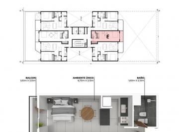 Departamento · 29m² · 1 Ambiente · Departamento - La Plata
