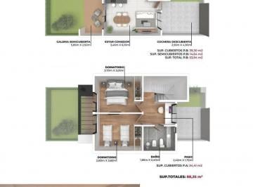 Casa · 105m² · 3 Ambientes · Casa - Manuel B Gonnet