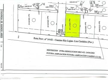 Terreno · 2559m² · Lote Comercial Sobre Ruta 4