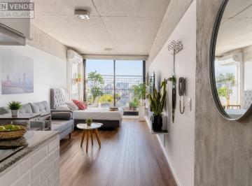 Departamento · 35m² · 1 Ambiente · Monoambiente en Piso 14 con Balcón Terraza y Vista Abierta – San Telmo