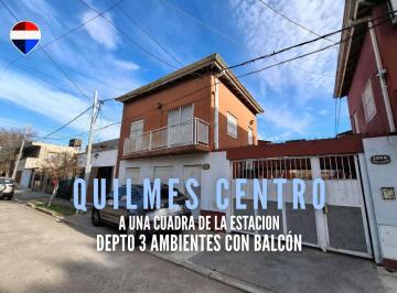 Departamento · 50m² · 3 Ambientes · Alquiler Depto 3 Amb con Balcón Quilmes Centro
