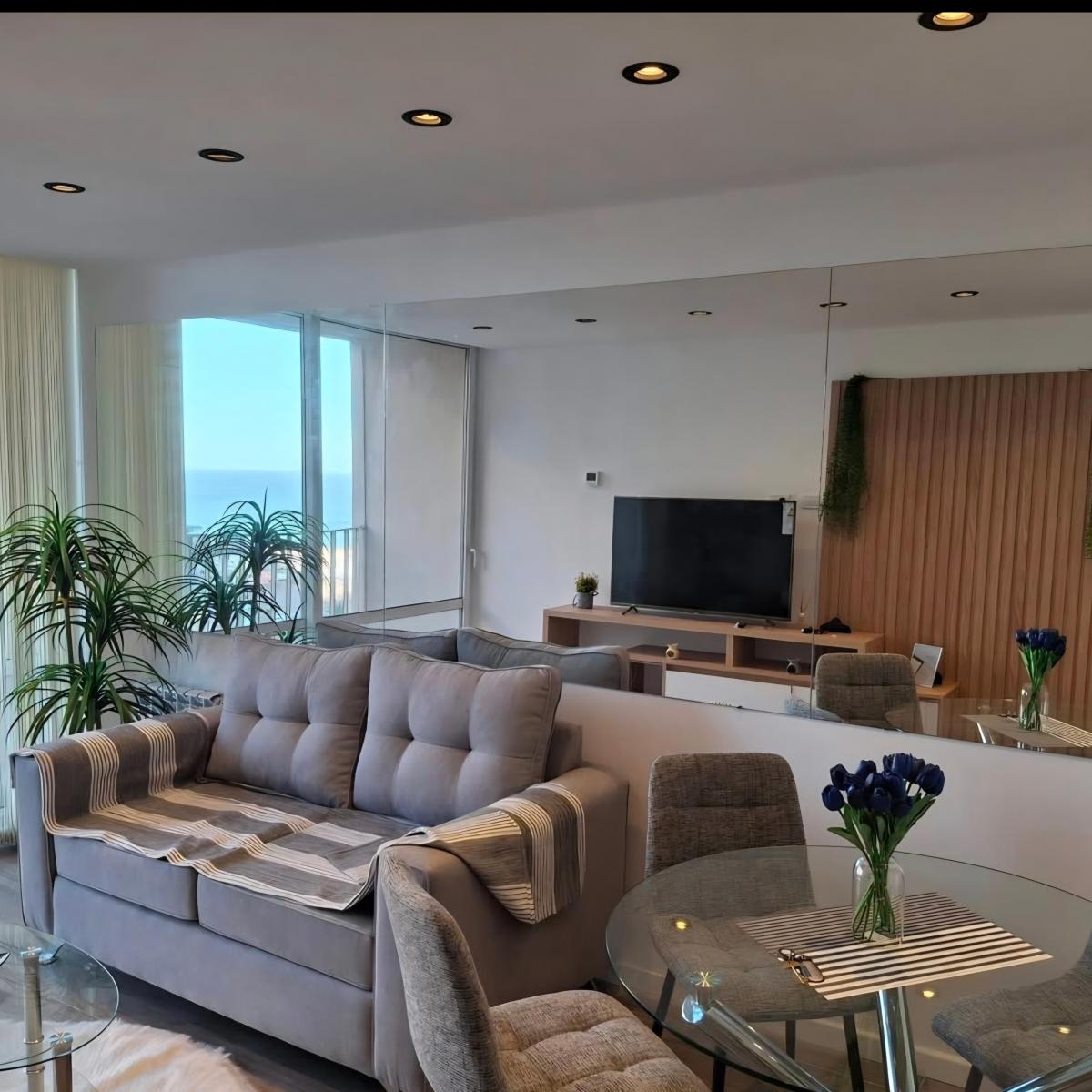 Venta depto 2 ambts con balcon y vista al mar, y al torreon