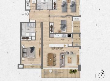 Departamento · 96m² · 4 Ambientes · Venta Apartamento 3 Dorm. Lago Calcagno
