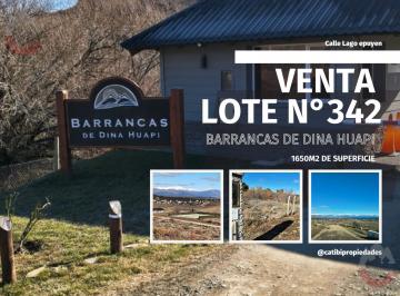 Terreno · 1650m² · Lote 1.650 m² con Vista Al Cerro Leones | Financiación y Permutas / Barrancas de Dina Huapi