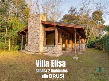Casa · 69m² · 2 Ambientes · 2 Cocheras · Venta Cabaña Estilo Patagónico a Terminar - Villa Elisa - Gran Lote 625 m²