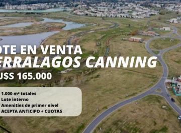 Terreno · 1000m² · Lote en Venta Terralagos Canning Anticipo Cuotas
