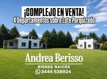 Quinta vacacional de 4 ambientes, Gualeguay · Complejo en Venta de 4 Departamentos en Lote Parquizado