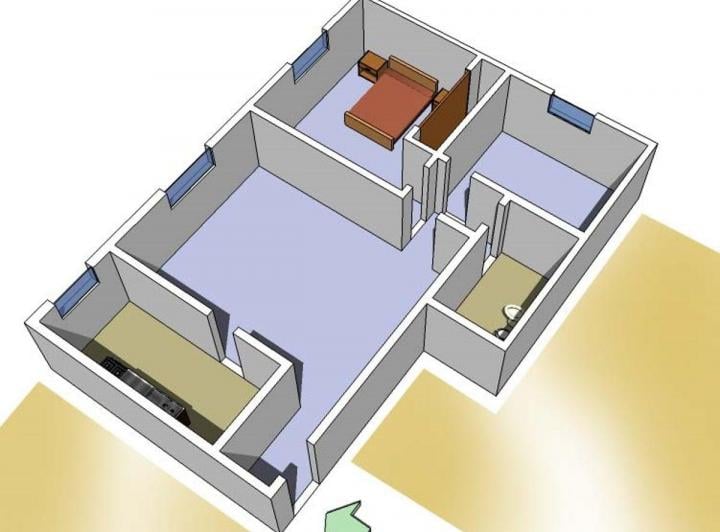 Departamento 3 Ambientes Torre en Alquiler en Velez Sarsfield
