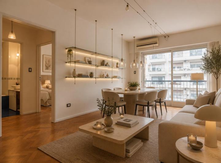 Departamento · 60m² · 3 Ambientes · 1 Cochera
