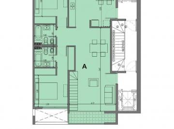 Departamento · 85m² · 3 Ambientes · Departamento de Tres Ambientes con Balcon y Terraza Privada