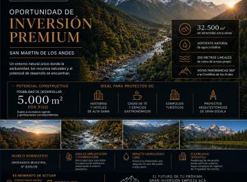 Terreno , San Martín de los Andes · Fracción en Venta de 32.500 m² Exclusivos de Montaña Ubicados Sobre Tierra de Sol (Rotui) San Martín