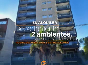 Departamento de 2 ambientes, Tres de Febrero · Departamento 2 Ambientes en Alquiler con Amenities de Lujo en Santos Lugares