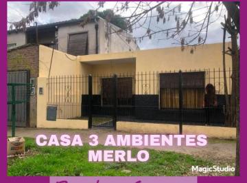 Casa de 3 ambientes, Merlo · Alquiler Casa de 3 Ambientes - Merlo