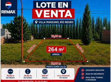 Terreno · 264m² · Loteo Don Pedro, Villa Manzano Terreno en Venta
