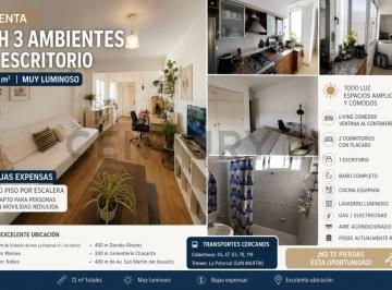 Departamento · 72m² · 3 Ambientes · Venta de PH de 3 Ambientes + Escritorio en Paternal