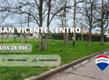 Terreno · 296m² · Terreno en Venta en San Vicente Centro