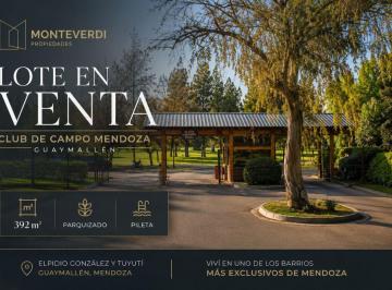 Terreno , San Francisco del Monte · Terreno en Venta Club de Campo Golf Guaymallen