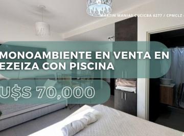 Departamento · 25m² · 1 Ambiente · Monoambiente en Venta en Ezeiza con Piscina