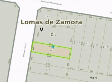 Terreno · 296m² · Venta Lote Terreno Banfield Zona Residencial