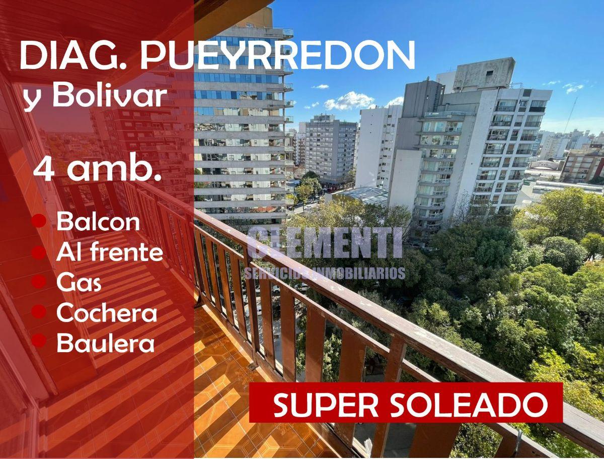Depto 4 amb, 97m² con cochera y baulera — Plaza Mitre