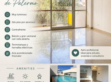 Departamento de 1 ambiente, Palermo · Monoambiente en Alquiler. Muy Luminoso. con Balcón