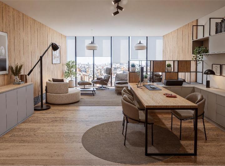 Oficina comercial · 57m² · 1 Ambiente · 1 Cochera