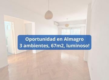 Departamento · 64m² · 3 Ambientes · Venta Departamento 3 Ambientes Almagro Luminoso