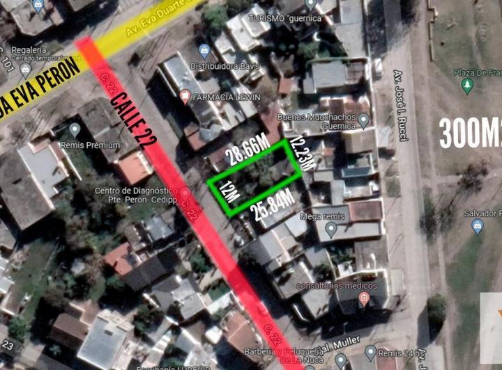 Terreno · 50m² · 2 Ambientes · 1 Cochera