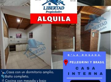 Casa de 2 ambientes, Corrientes · Alquilo Casa Interna B° La Rosada, a 100 Mt de La Rotonda Poncho Verde
