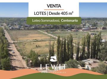 Terreno · 410m² · Venta Lote | Loteo Sommadossi | Centenario | Neuquén
