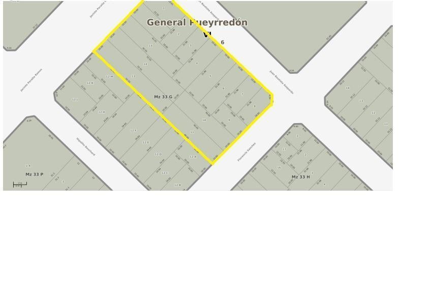 Fracción compuesta por 15 lotes de 4200 m² — J. Peralta Ramos