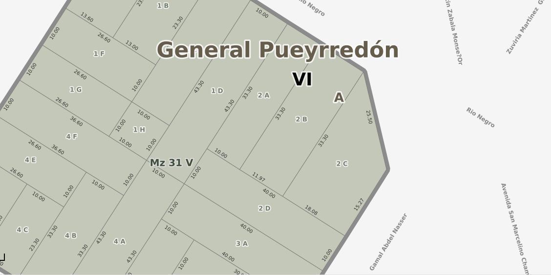 Conjunto de 3 lotes en venta con galpon y oficinas — Av. Champagnat y Rio Negro