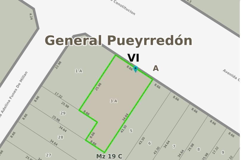 Lote de terreno de 524.97 mts, con superficie edificada de 782.23 mts