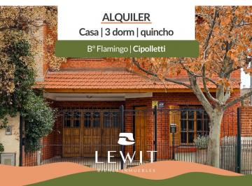 Casa · 4 Ambientes · 2 Cocheras · Alquiler Casa 3 Dorm. | B° Flamingo | Cipolletti | con Patio