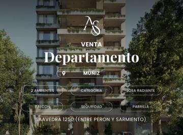 Departamento · 60m² · 2 Ambientes · Departamento - Muñiz