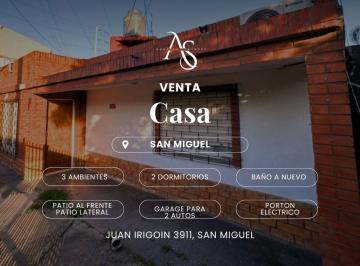 Casa · 75m² · 3 Ambientes · 1 Cochera · Casa - San Miguel