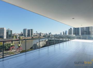 Departamento · 190m² · 4 Ambientes · 3 Cocheras · Alquiler Departamento 4 Ambientes con Dependencia en Sls | Puerto Madero