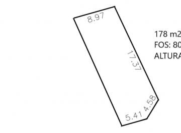 Terreno · 178m² · Parque Batlle Terreno 178 m² Av Italia (31 M)