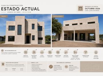 Casa · 160m² · 4 Ambientes · 1 Cochera · Casa en Venta 4 Amb en Construccion, Cardales.
