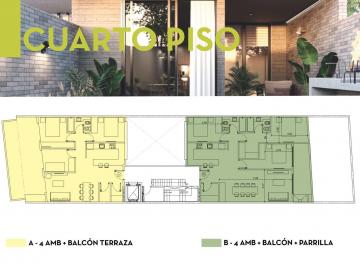 Departamento · 91m² · 4 Ambientes · Venta en Pozo Departamento 3 o 4 Ambientes con Balcon y Parrilla Al Contrafrente en Coghlan
