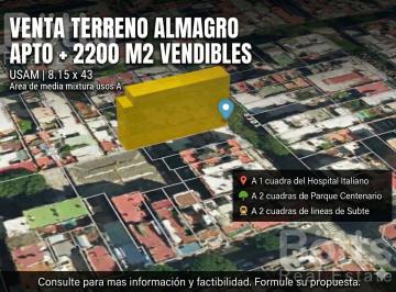 Terreno · 280m² · Terreno en Venta 4700 Vendibles Almagro