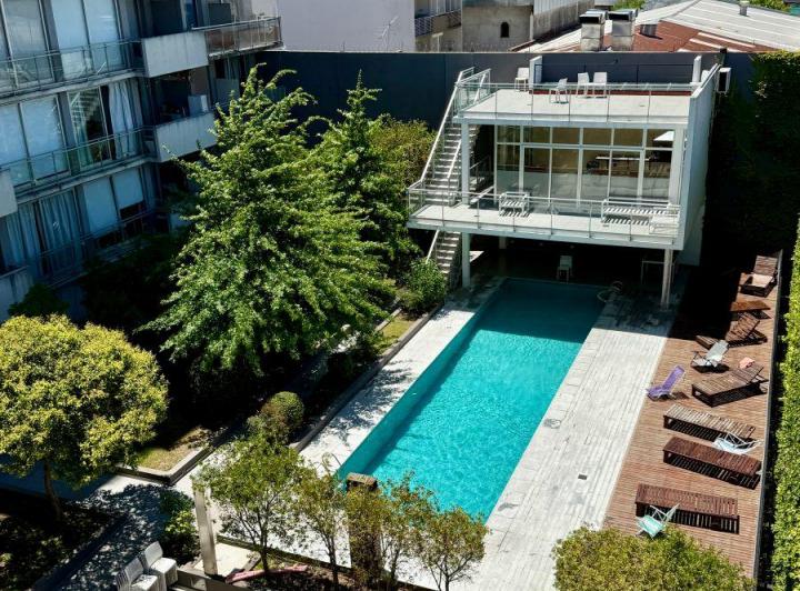 Monoambiente con Balcón Aterrazado Al Frente | Seguridad 24 Hs | Piscina y Sum