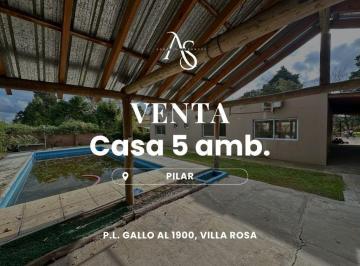 Casa · 200m² · 4 Ambientes · 3 Cocheras · Casa - Villa Rosa