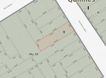 Terreno · 200m² · Venta Lote Zonif Cl Quilmes Construccion